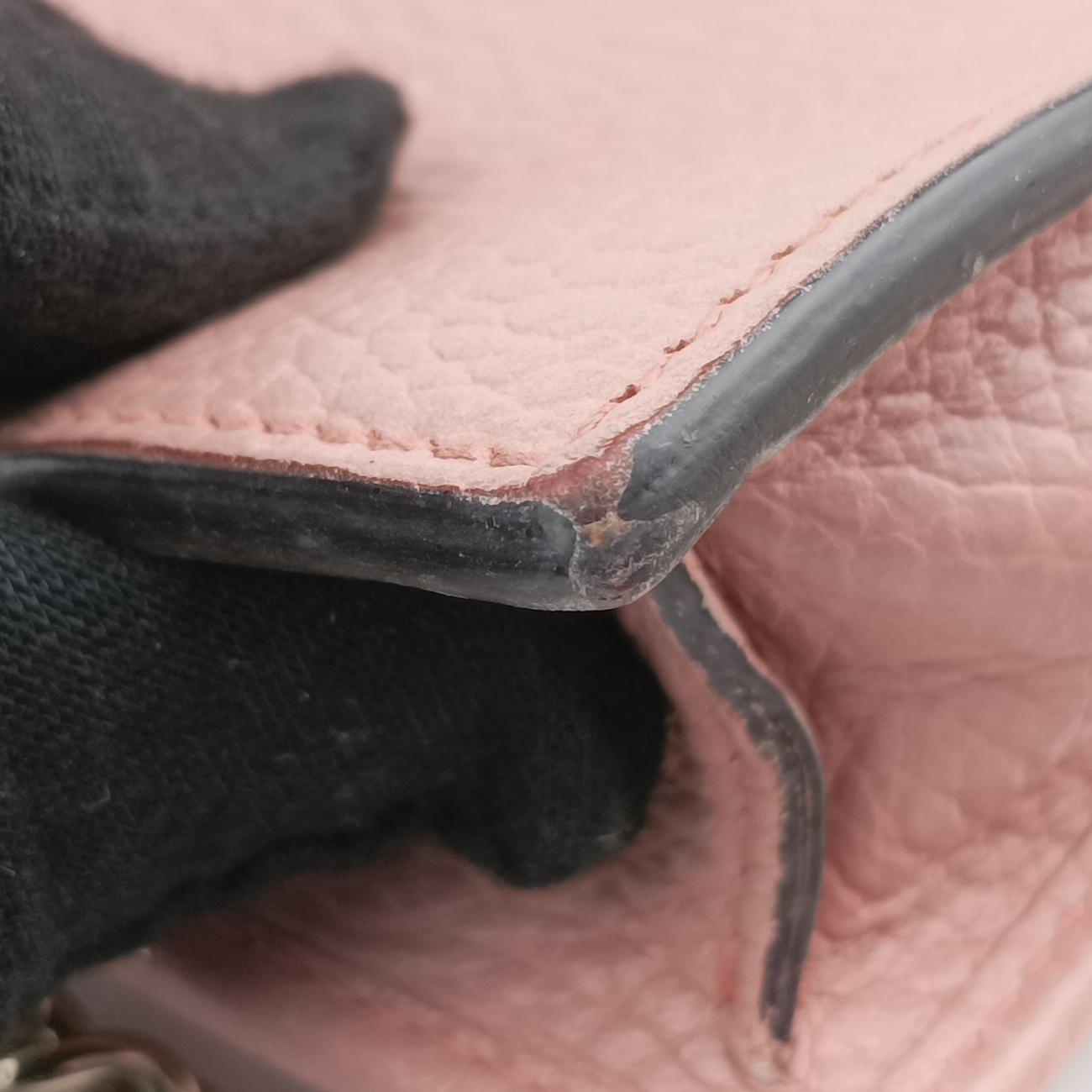 Pre-owned Gucci Interlocking G Pink Leather 510314 shoulderbag | stylenewstar