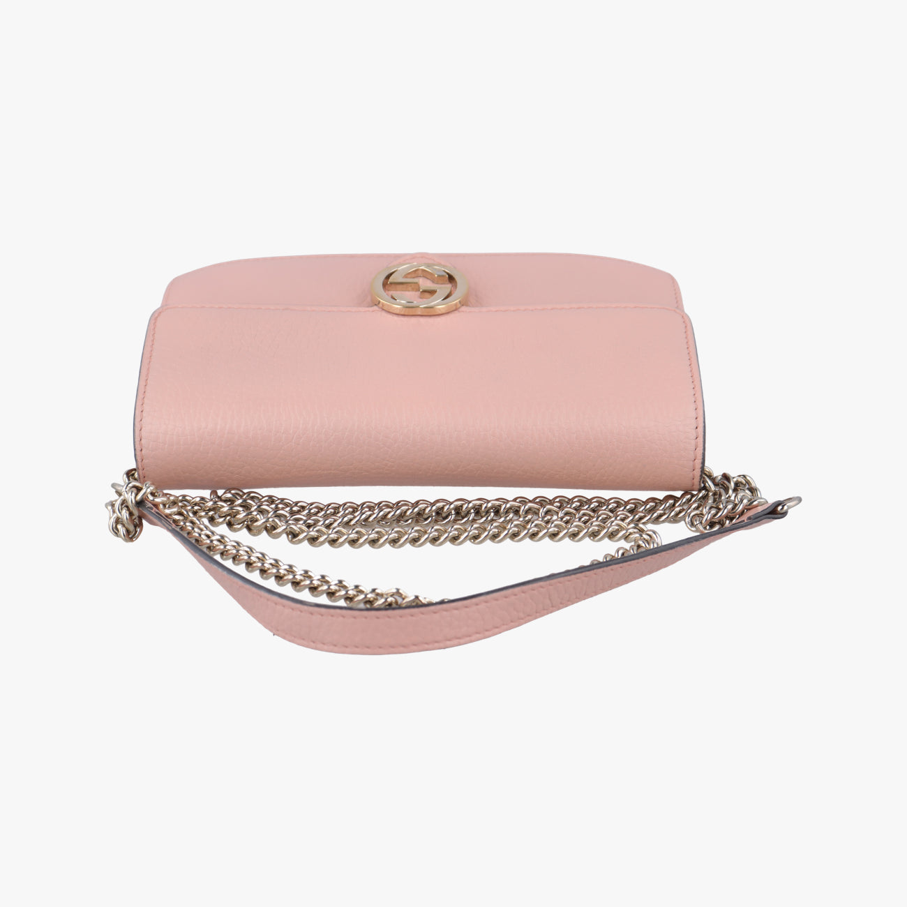 Pre-owned Gucci Interlocking G Pink Leather 510314 shoulderbag | stylenewstar