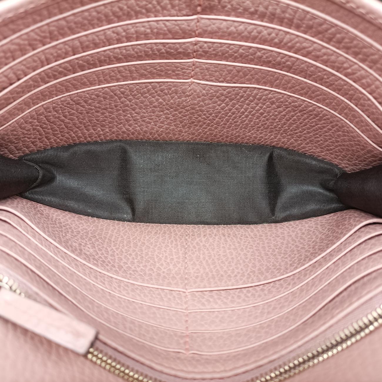 Pre-owned Gucci Interlocking G Pink Leather 510314 shoulderbag | stylenewstar
