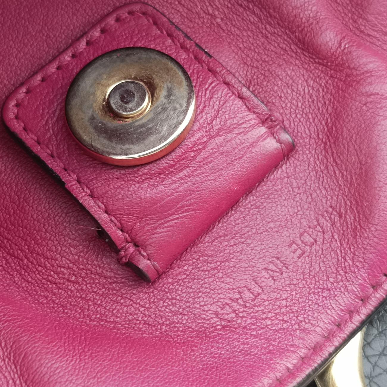 Pre-owned Christian Dior Diorissimo Black Leather  shoulderbag | stylenewstar