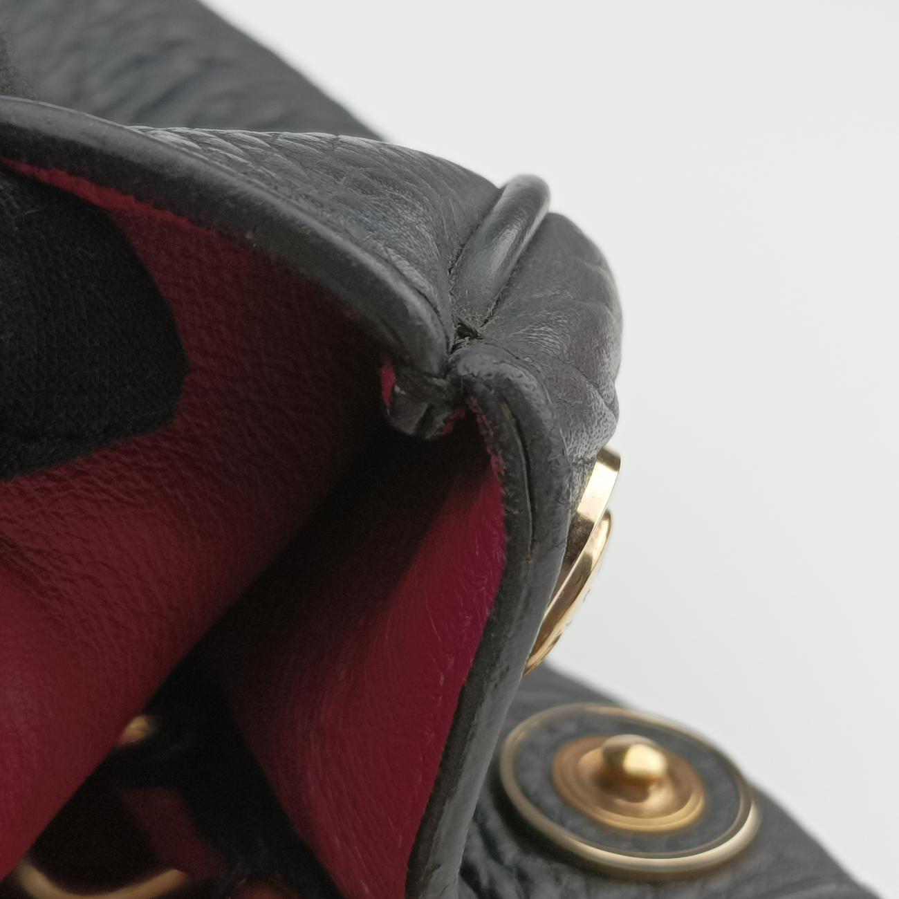 Pre-owned Christian Dior Diorissimo Black Leather  shoulderbag | stylenewstar