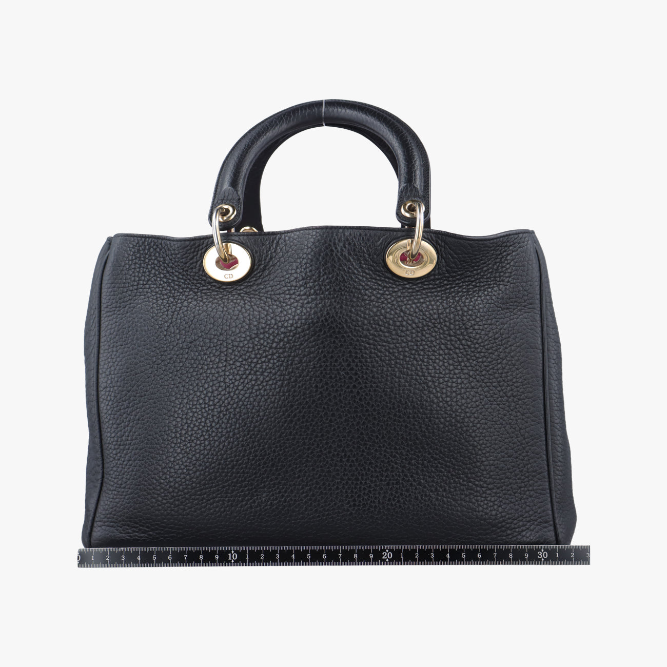 Pre-owned Christian Dior Diorissimo Black Leather  shoulderbag | stylenewstar