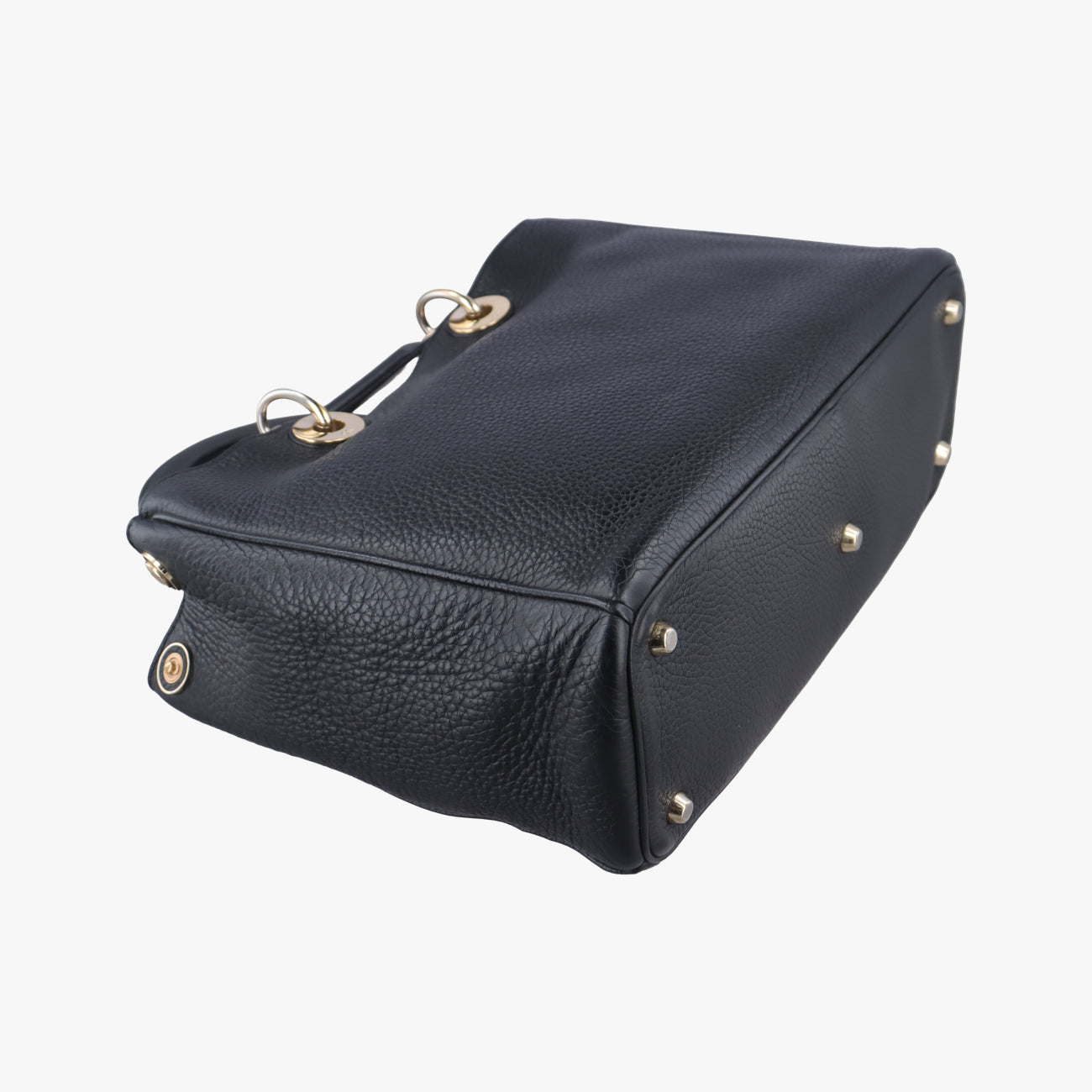 Pre-owned Christian Dior Diorissimo Black Leather  shoulderbag | stylenewstar