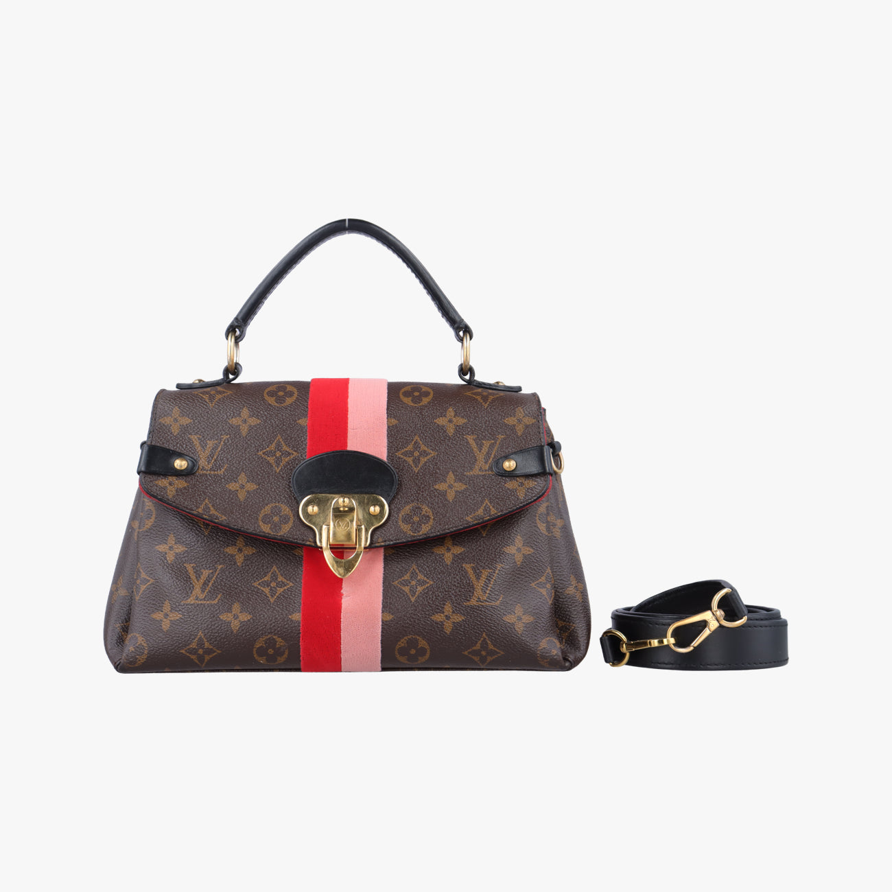 Pre-owned Louis Vuitton Georges BB Brown x Clicquot x Peche Monogram canvas M43866 shoulderbag | stylenewstar