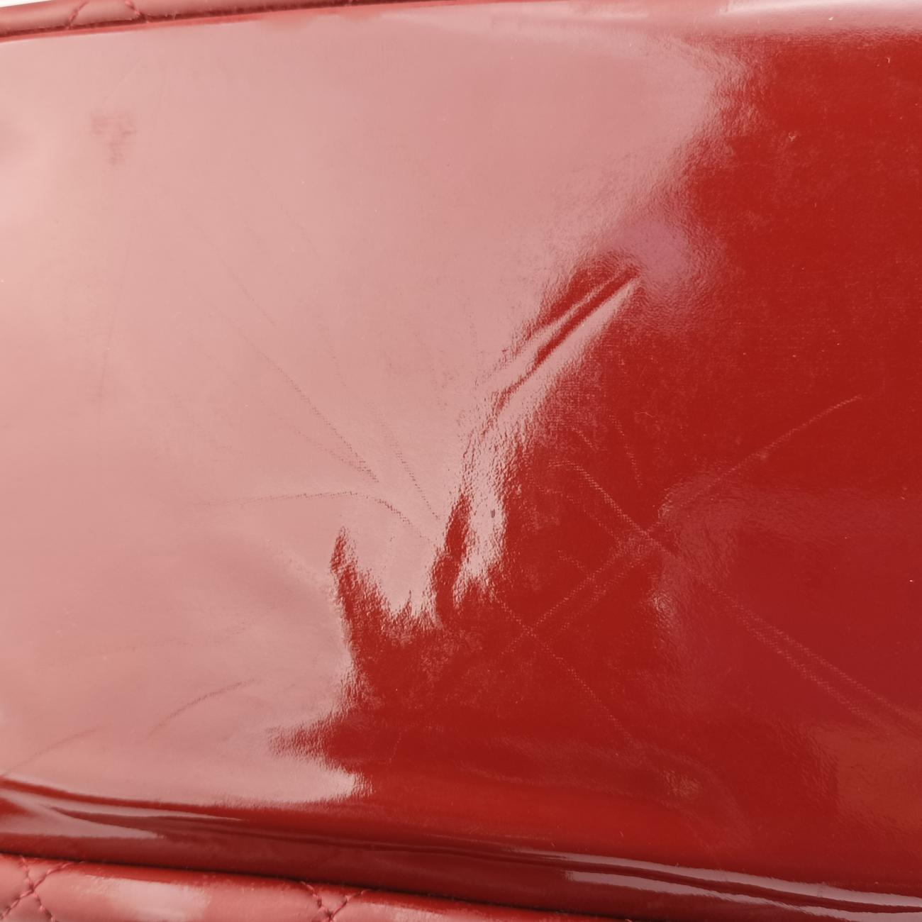 Secondhand Chanel Timeless CC Shopping Red Patent A67290 shoulderbag | stylenewstar