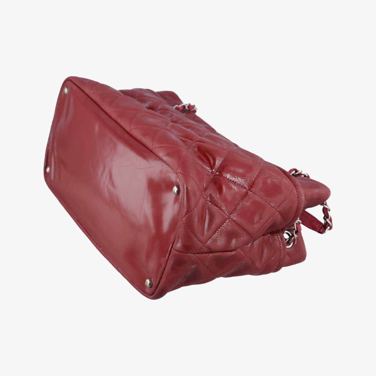 Secondhand Chanel Timeless CC Shopping Red Patent A67290 shoulderbag | stylenewstar