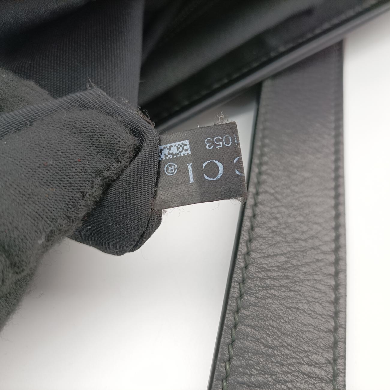 Secondhand Gucci Guccissima Messenger Black Leather 223665 shoulderbag | stylenewstar