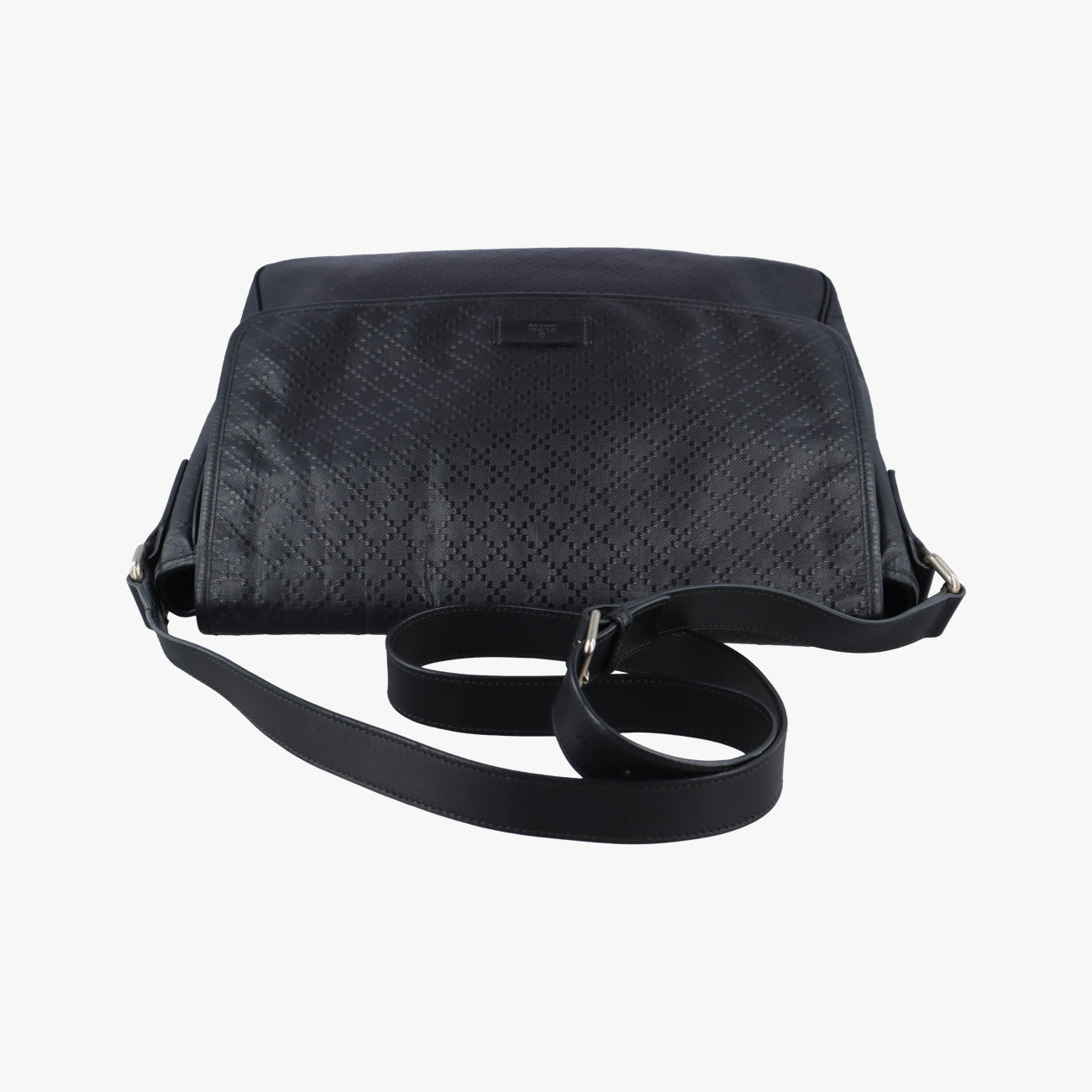 Secondhand Gucci Guccissima Messenger Black Leather 223665 shoulderbag | stylenewstar