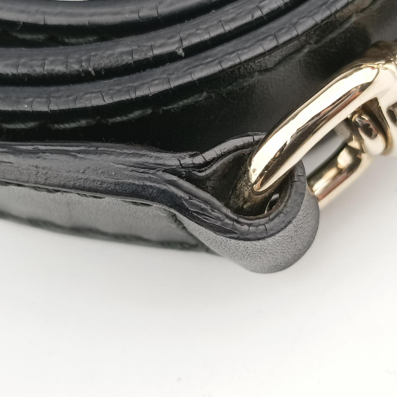 Pre-owned Gucci Sherry Line Beige x black x brown Leather x canvas 247205 shoulderbag | stylenewstar