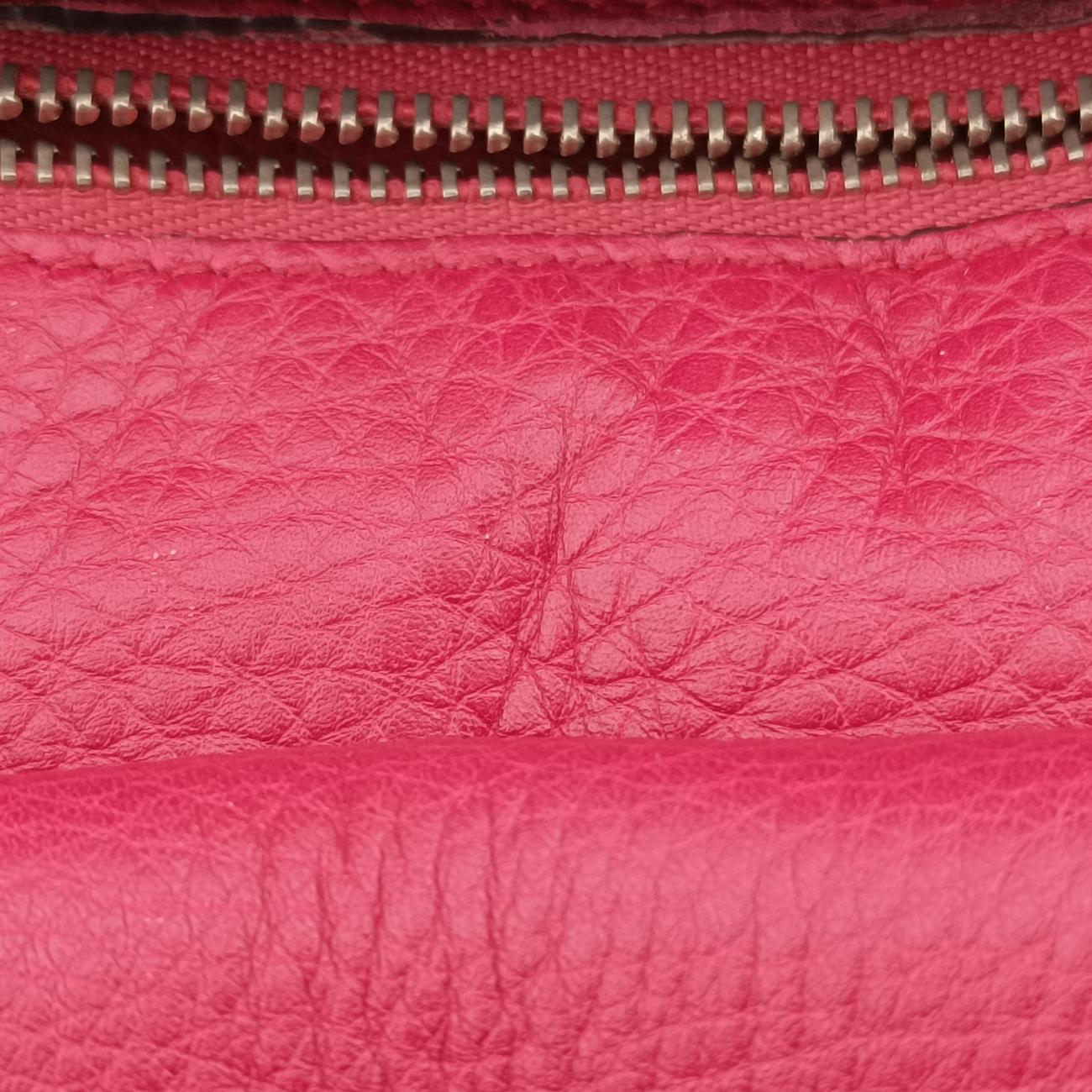 Pre-owned Gucci Bamboo Daily Rose Leather 392013 handbag | stylenewstar