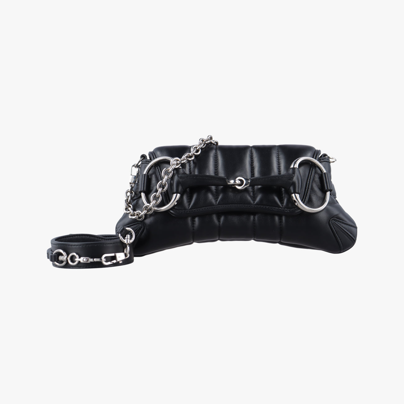 Pre-owned Gucci Horsebit Black Leather 764339 shoulderbag | stylenewstar