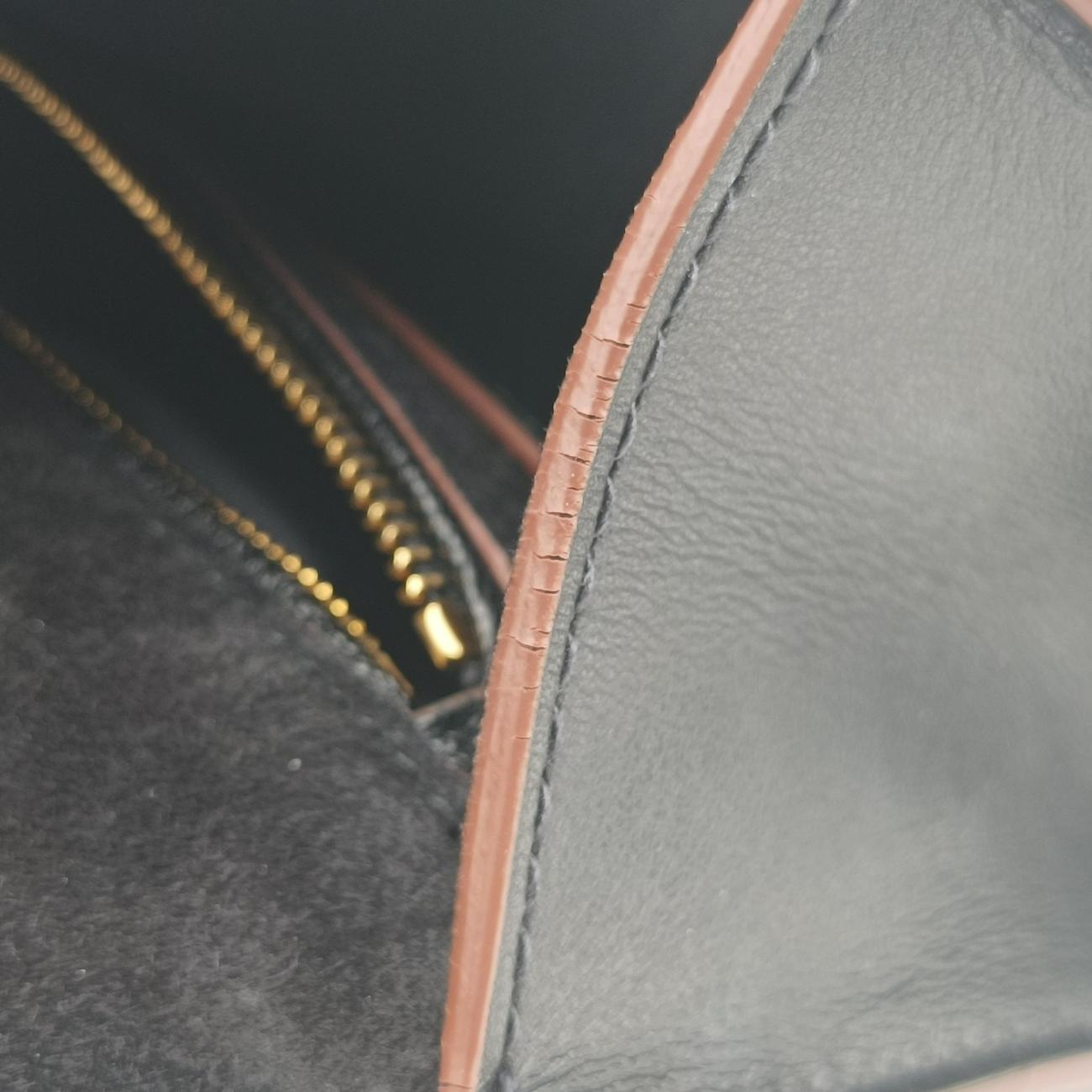 Pre-owned Miu Miu Madras Lady Buckle Flap Black×multicolor Leather  shoulderbag | stylenewstar