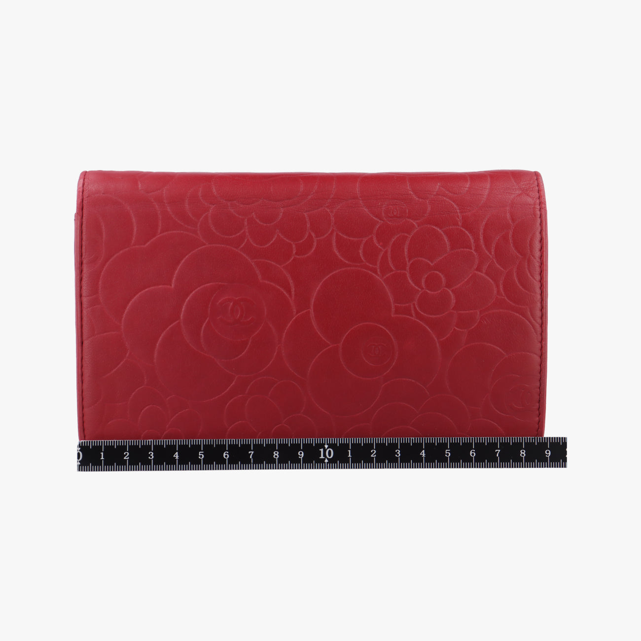 Pre-owned Chanel camellia Red lambskin A47421 shoulderbag | stylenewstar