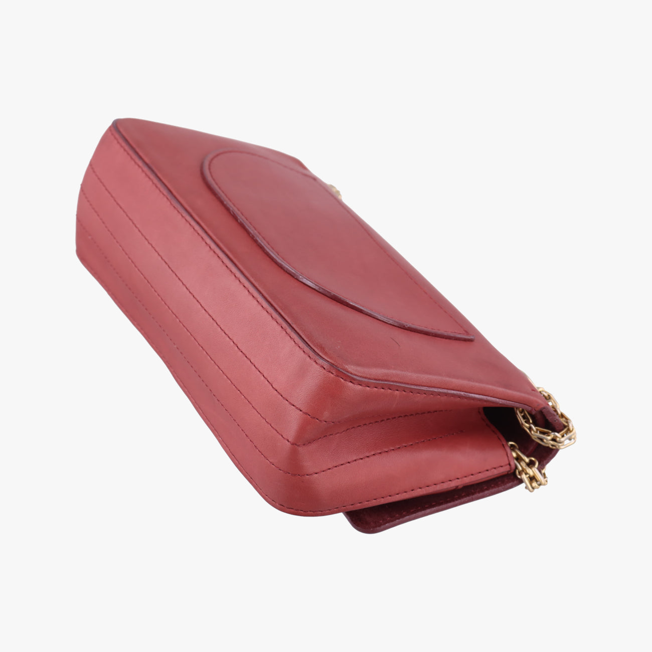 Pre-owned Chanel 2.55 Classic Double Reissue Flap Burgundy Leather A37586 shoulderbag | stylenewstar