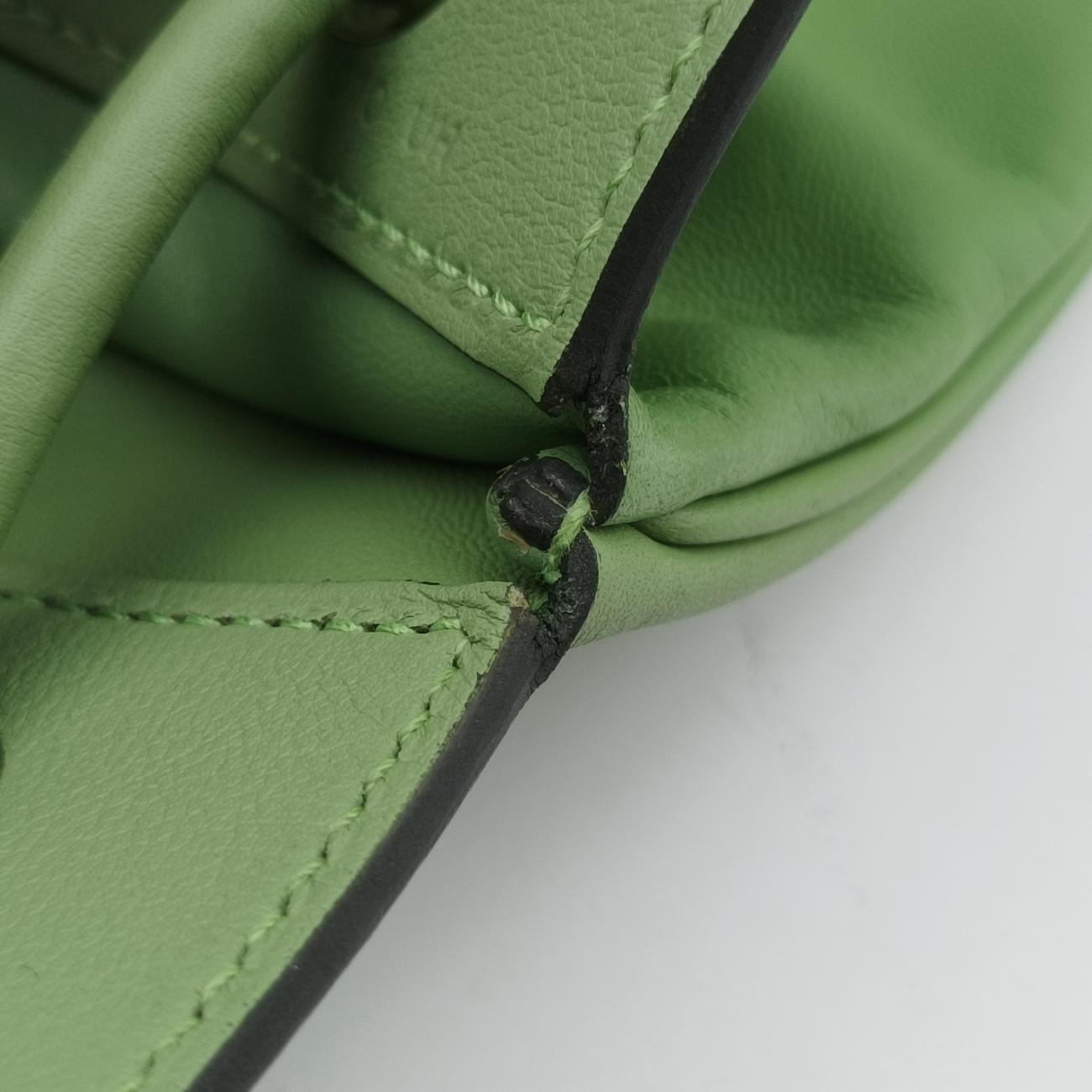 Pre-owned Hermes Sac Aline mini Green lambskin  shoulderbag | stylenewstar