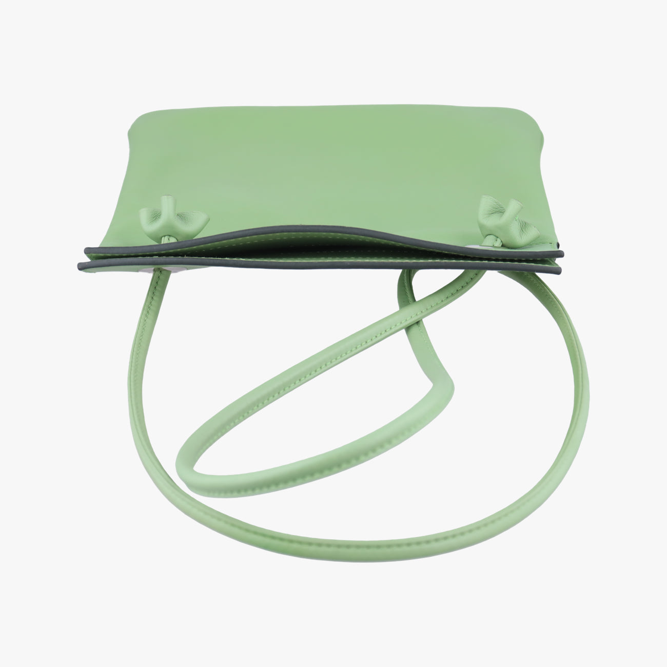 Pre-owned Hermes Sac Aline mini Green lambskin  shoulderbag | stylenewstar