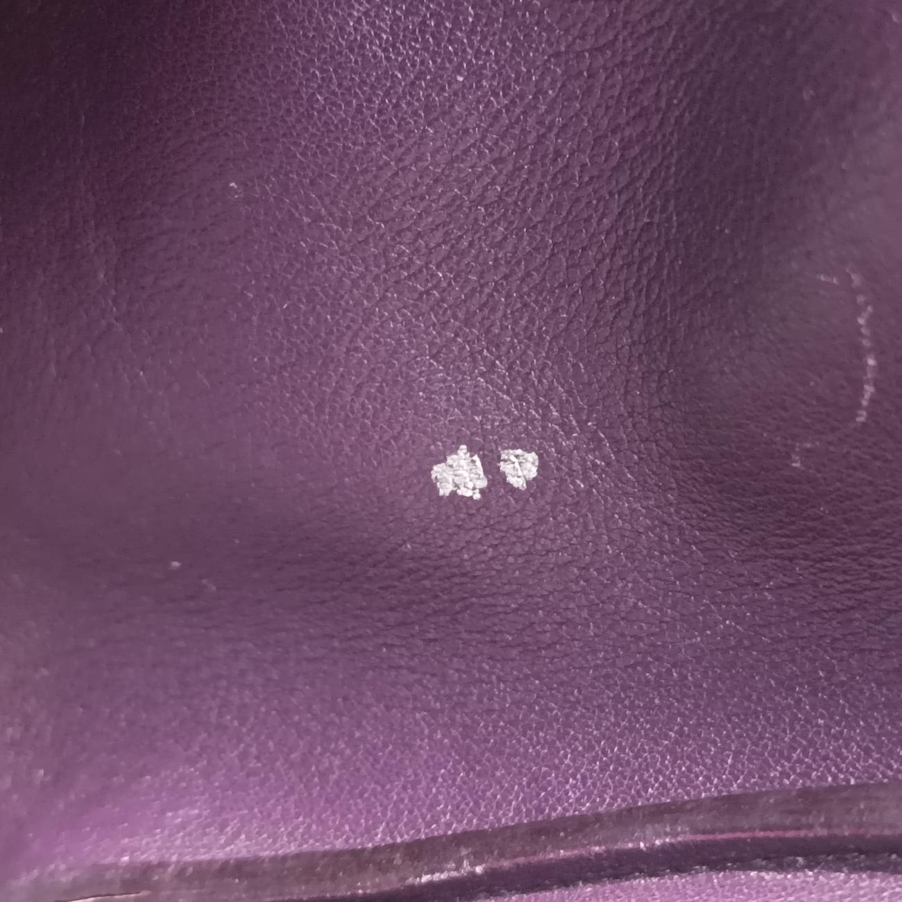 Pre-owned Christian Dior Diorissimo Brown × Purple Leather  shoulderbag | stylenewstar