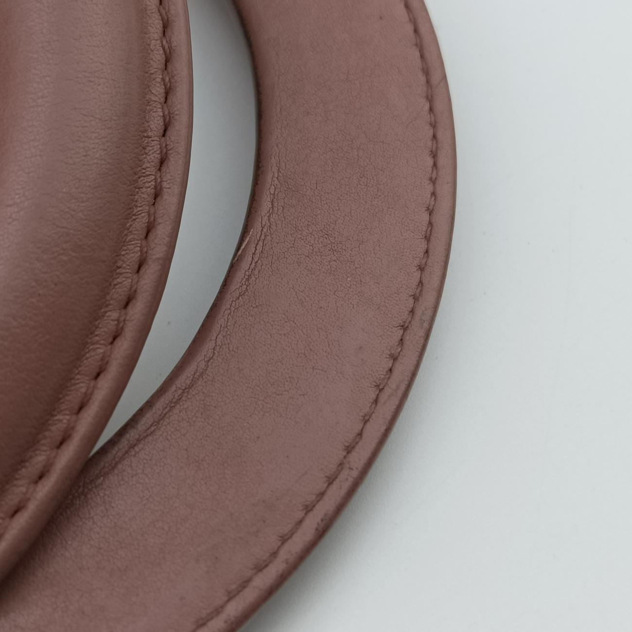 Pre-owned Christian Dior Diorissimo Brown × Purple Leather  shoulderbag | stylenewstar