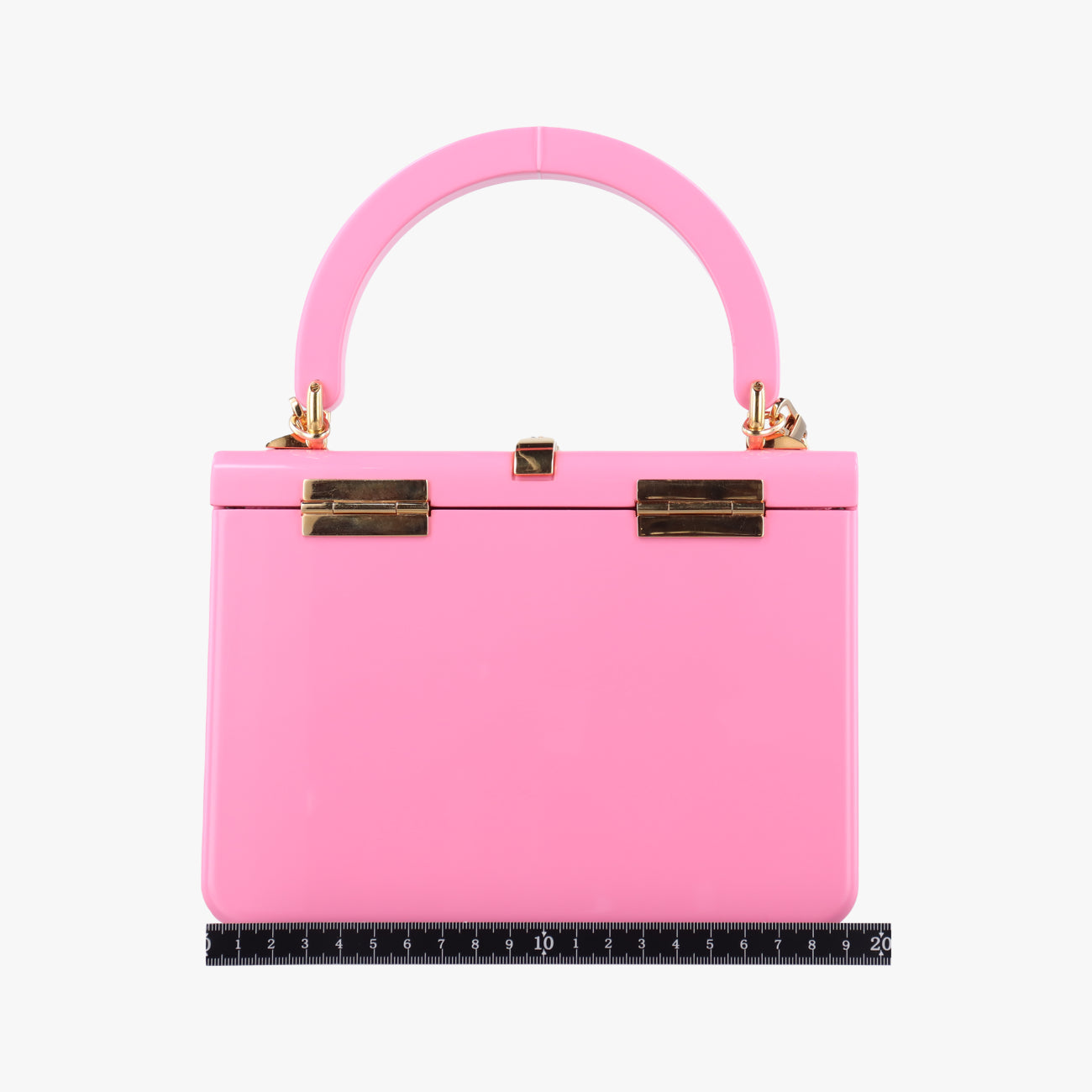 Pre-owned Gucci Sylvie 1969 Acrylic Mini Hand Pink Acrylic 589482 shoulderbag | stylenewstar