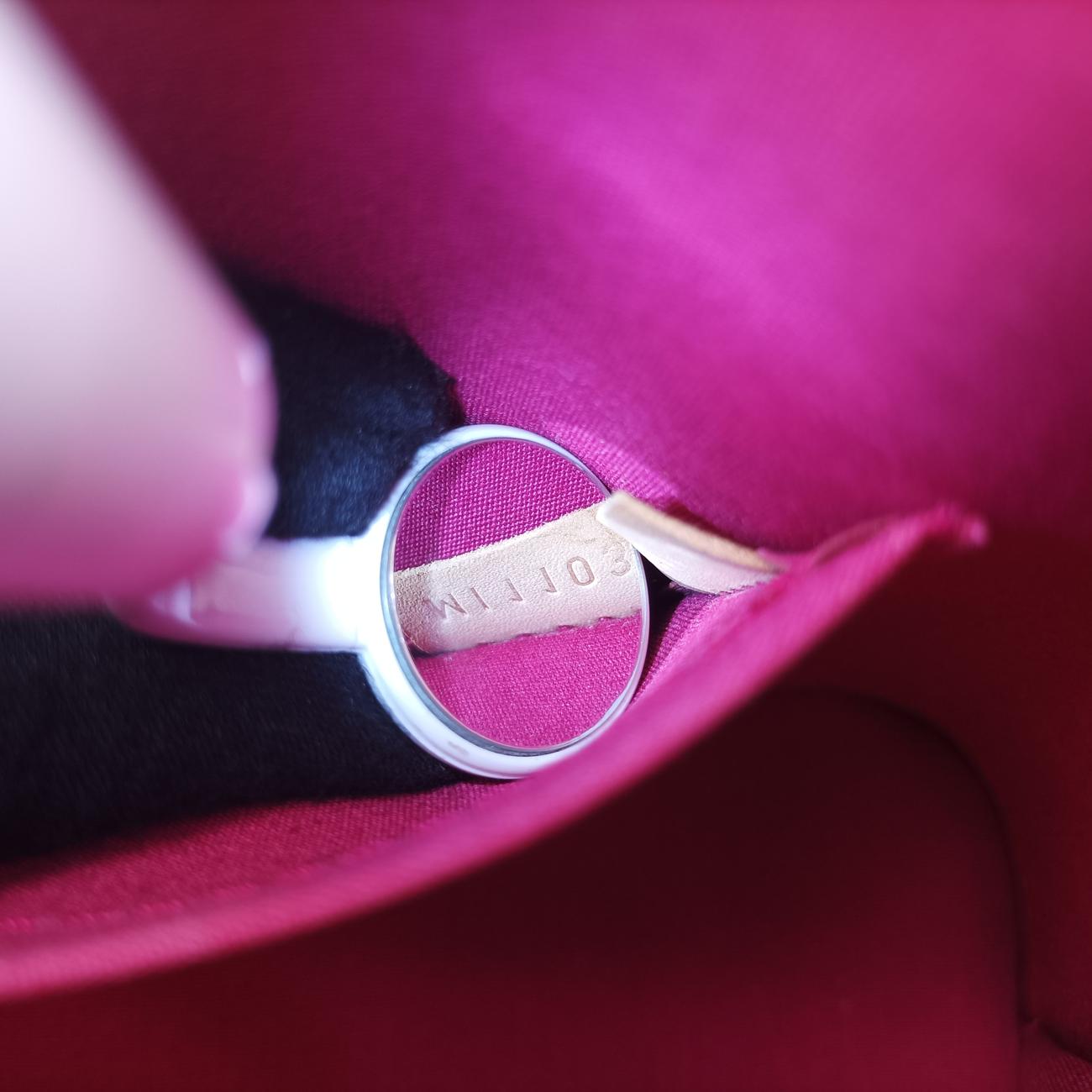 Pre-owned Louis Vuitton Alma BB pomme d'amour Vernis M91606 shoulderbag | stylenewstar