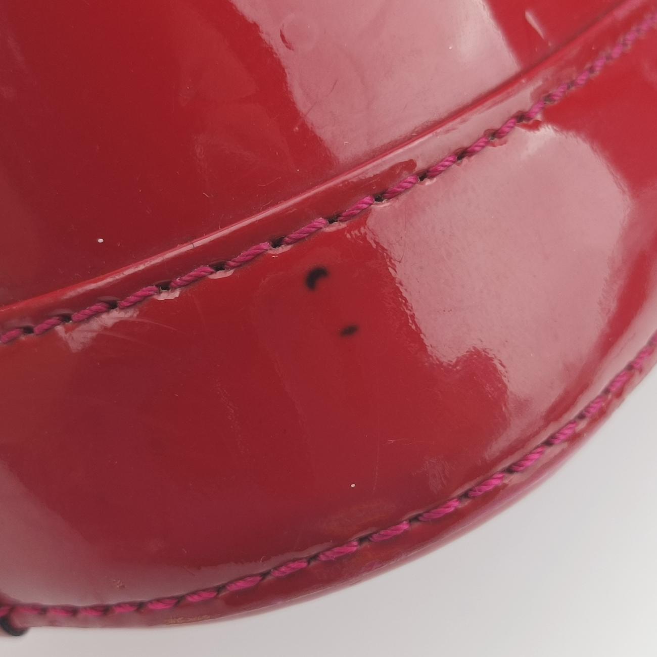 Pre-owned Louis Vuitton Alma BB pomme d'amour Vernis M91606 shoulderbag | stylenewstar