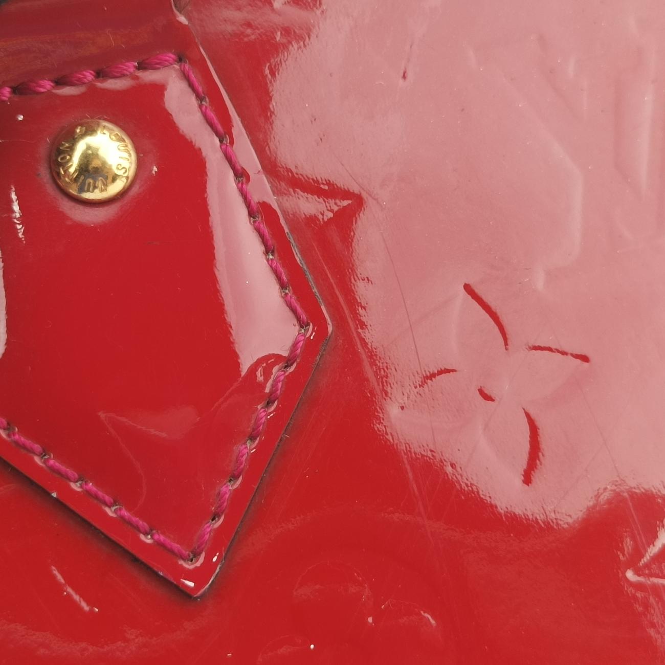 Pre-owned Louis Vuitton Alma BB pomme d'amour Vernis M91606 shoulderbag | stylenewstar