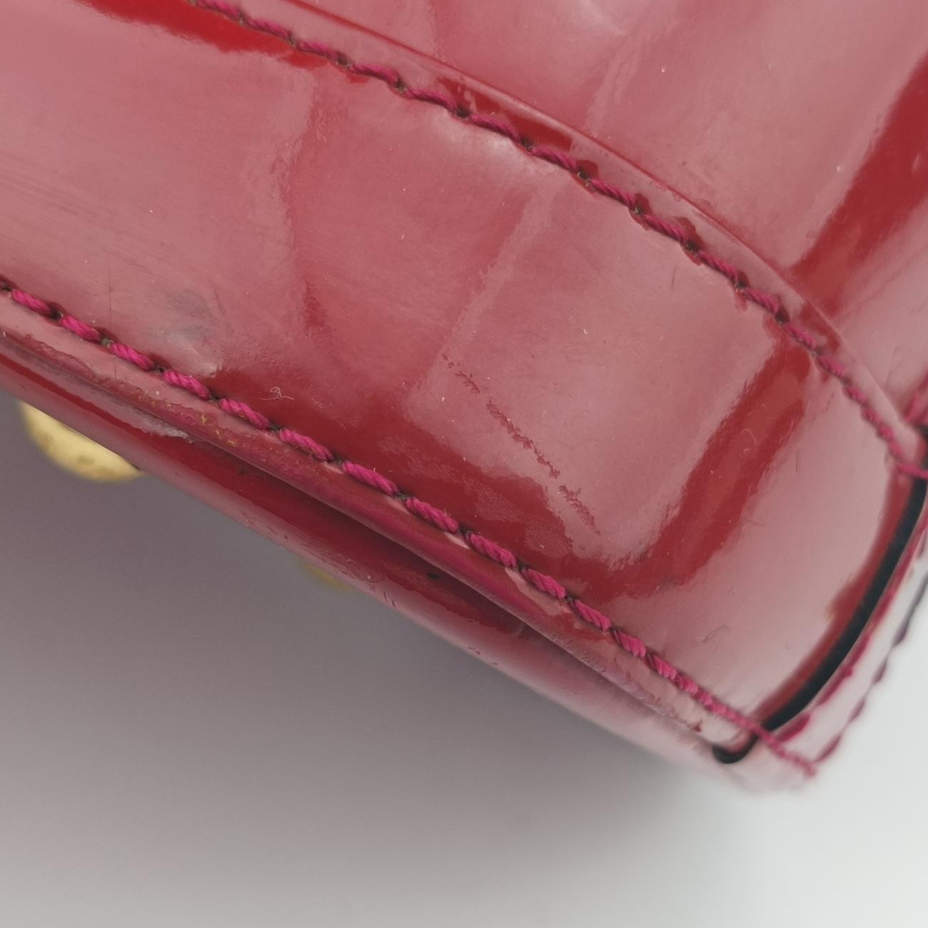 Pre-owned Louis Vuitton Alma BB pomme d'amour Vernis M91606 shoulderbag | stylenewstar