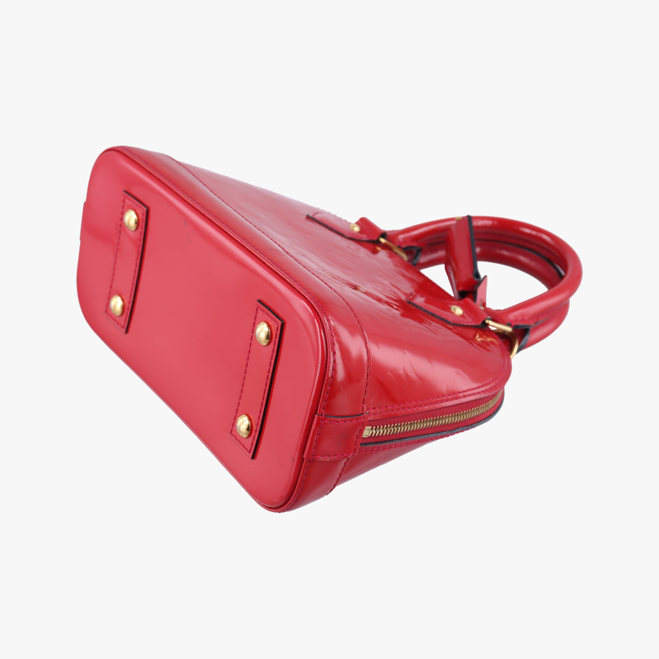 Pre-owned Louis Vuitton Alma BB pomme d'amour Vernis M91606 shoulderbag | stylenewstar