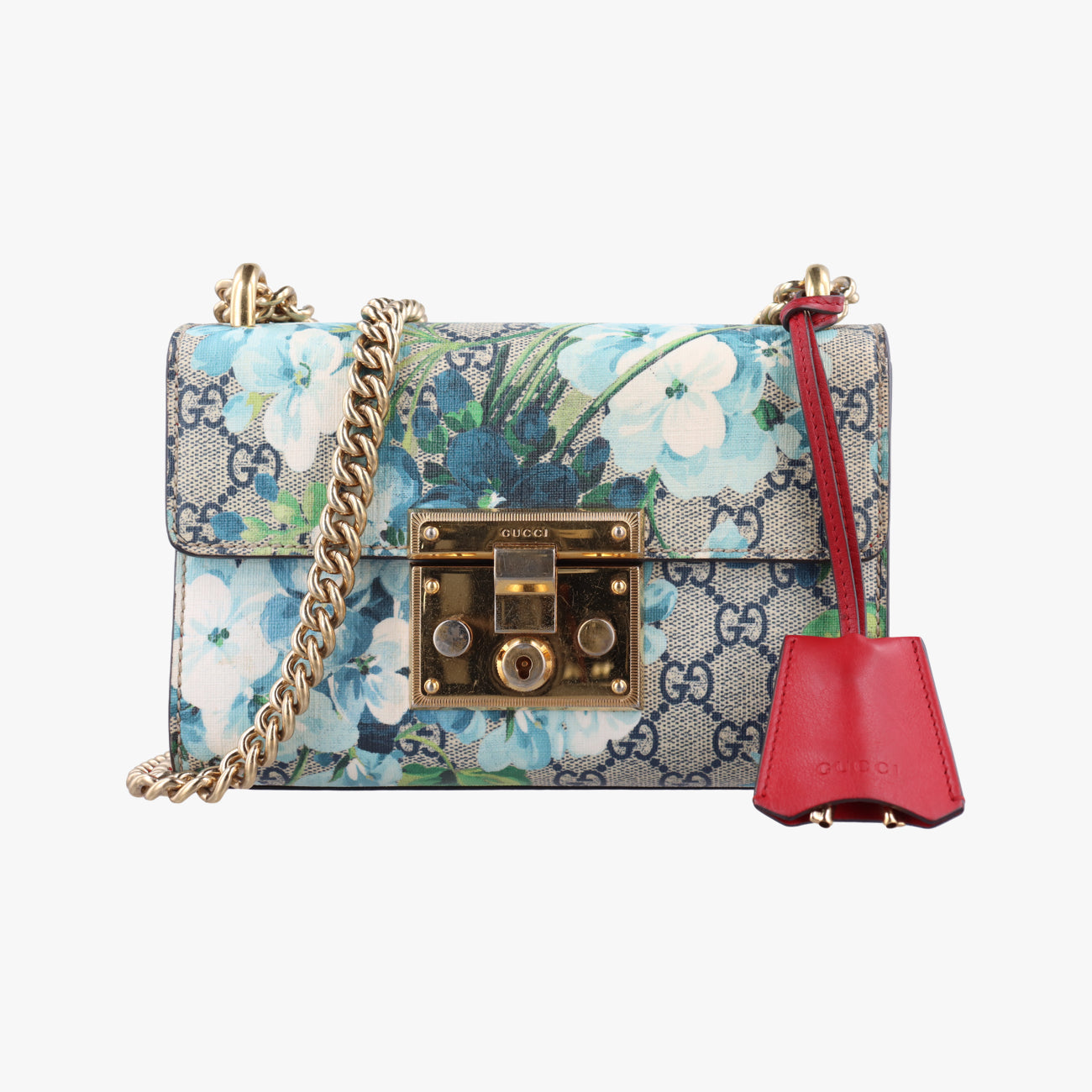 Pre-owned Gucci Padlock beige×Multicolour PVC coated canvas 409487 shoulderbag | stylenewstar