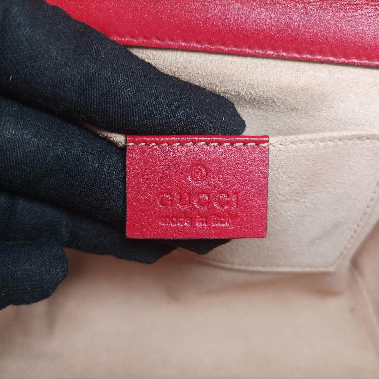 Pre-owned Gucci Padlock beige×Multicolour PVC coated canvas 409487 shoulderbag | stylenewstar