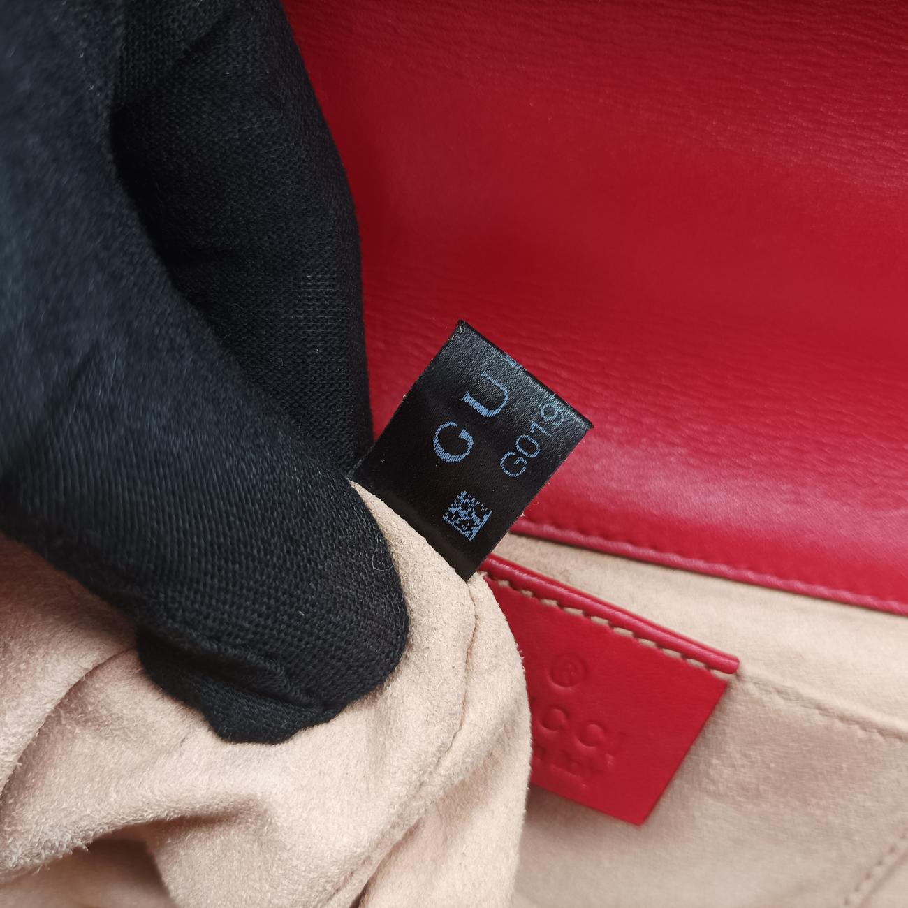 Pre-owned Gucci Padlock beige×Multicolour PVC coated canvas 409487 shoulderbag | stylenewstar