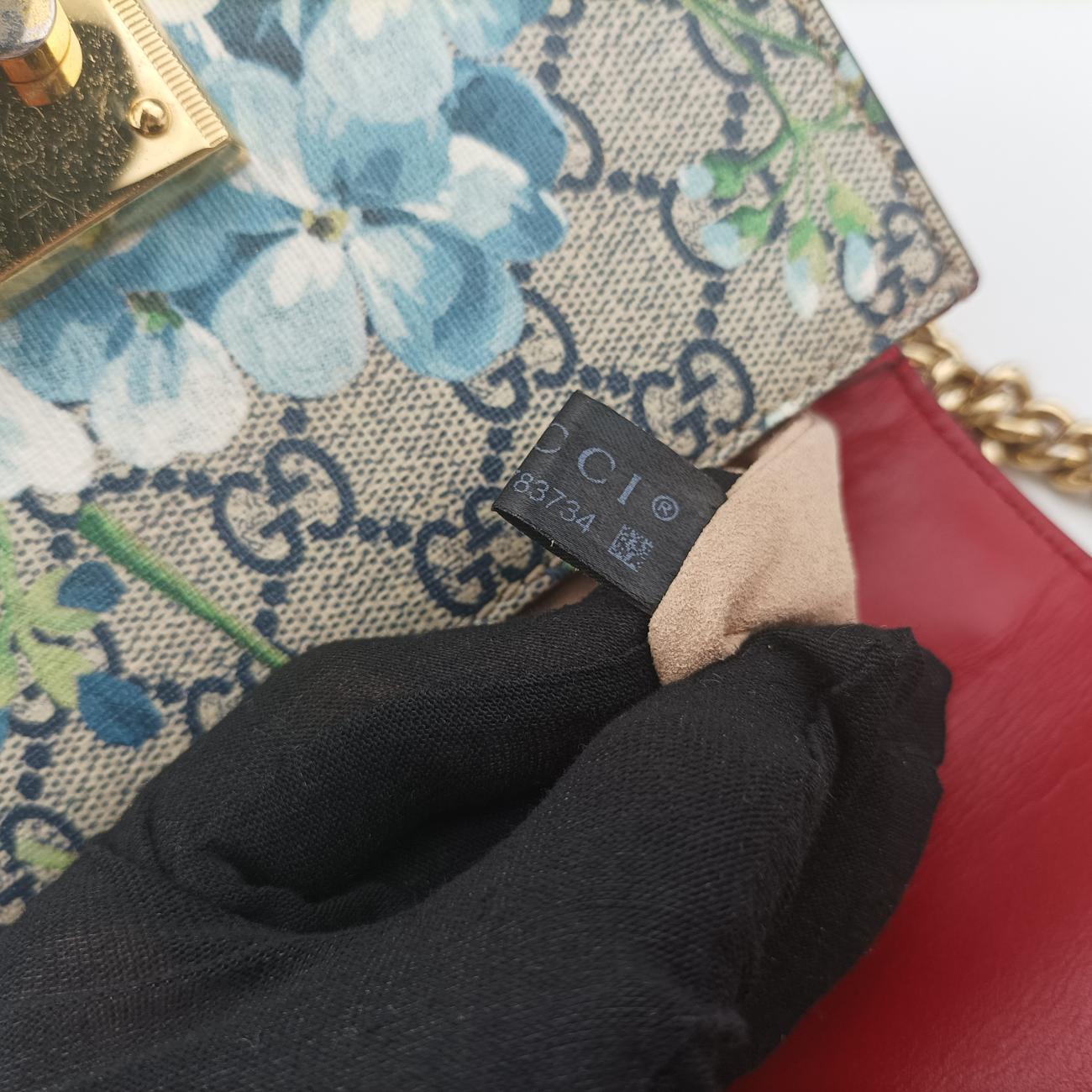 Pre-owned Gucci Padlock beige×Multicolour PVC coated canvas 409487 shoulderbag | stylenewstar