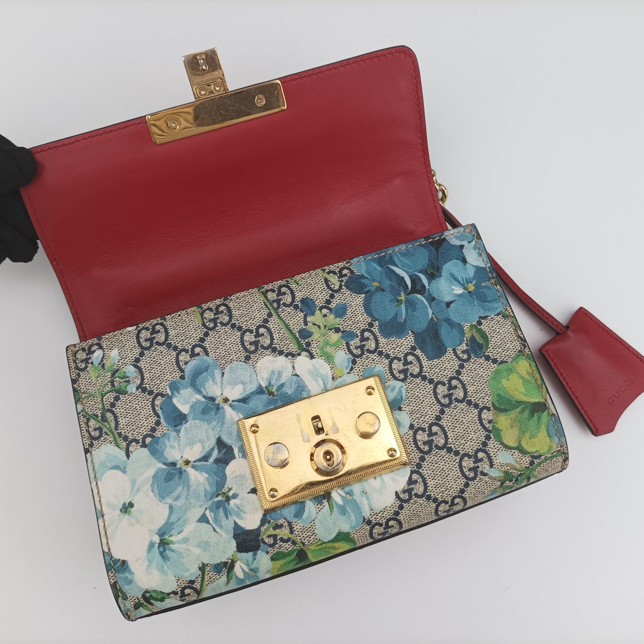 Pre-owned Gucci Padlock beige×Multicolour PVC coated canvas 409487 shoulderbag | stylenewstar