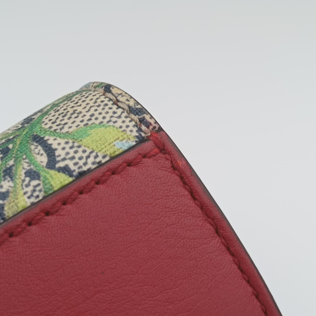 Pre-owned Gucci Padlock beige×Multicolour PVC coated canvas 409487 shoulderbag | stylenewstar