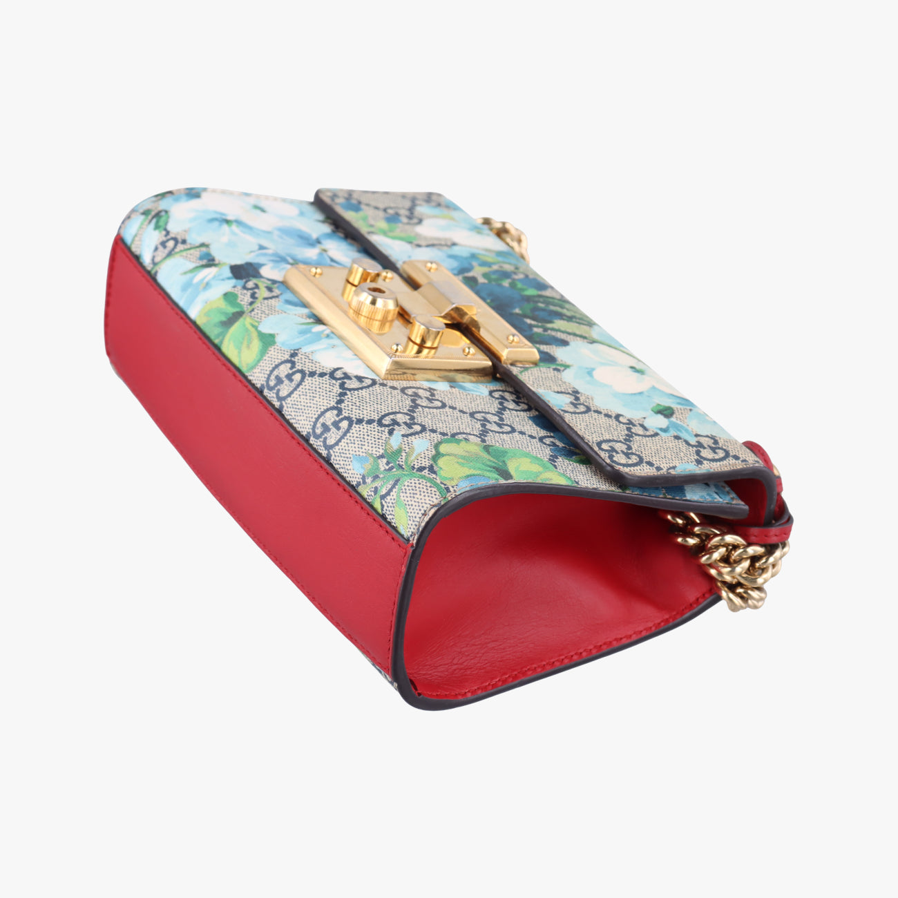 Pre-owned Gucci Padlock beige×Multicolour PVC coated canvas 409487 shoulderbag | stylenewstar