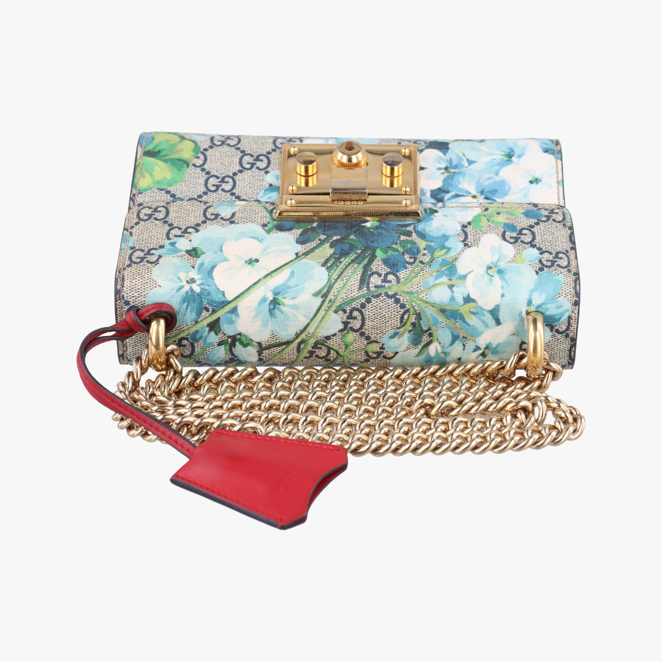 Pre-owned Gucci Padlock beige×Multicolour PVC coated canvas 409487 shoulderbag | stylenewstar