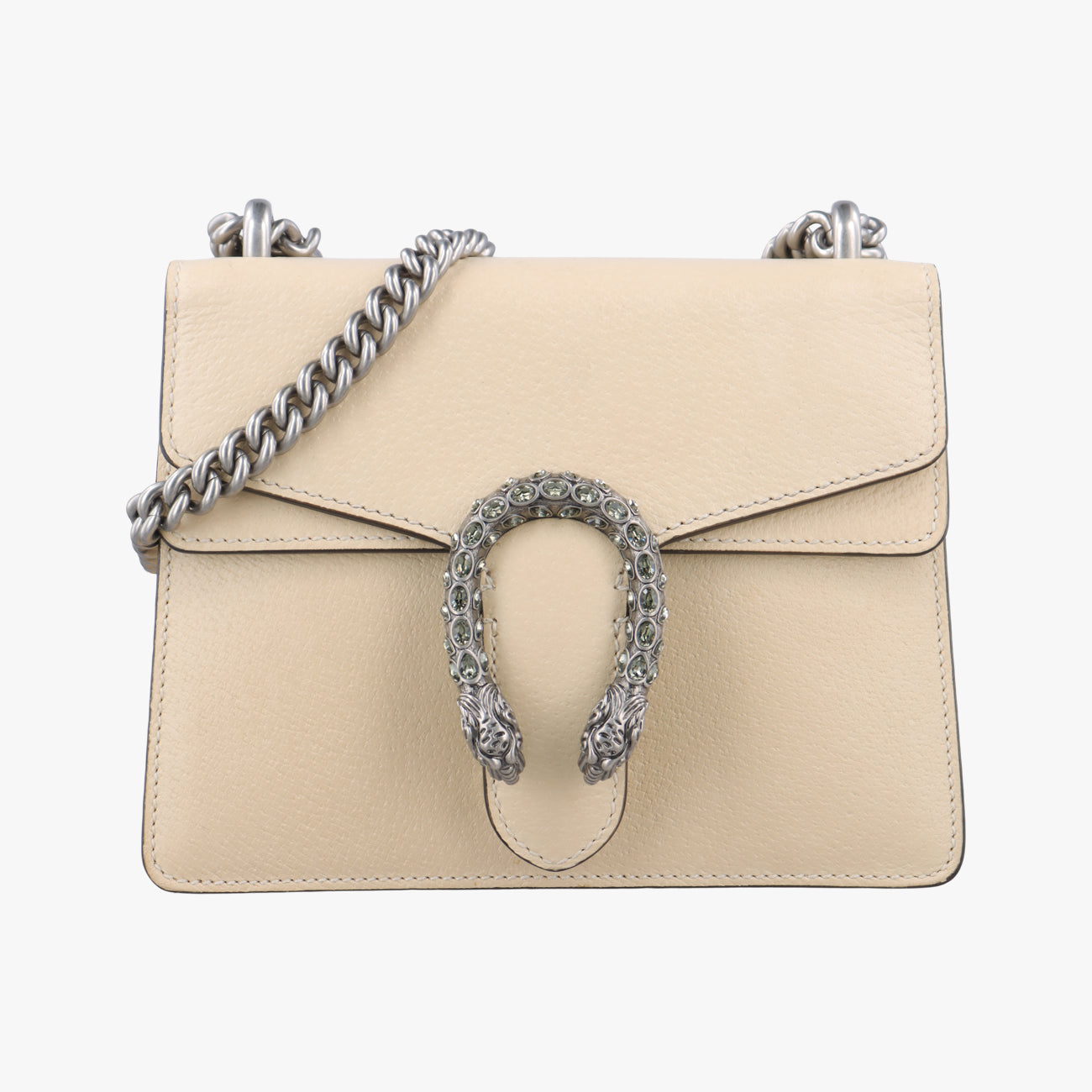 Pre-owned Gucci Dionysus Beige Leather 421970 shoulderbag | stylenewstar