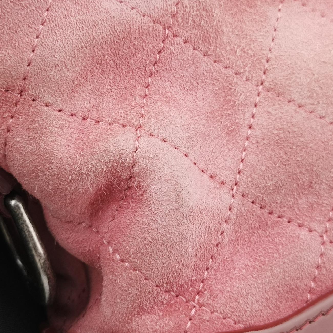 Secondhand Chanel GABRIELLE Red Suede × leather A91810 shoulderbag | stylenewstar