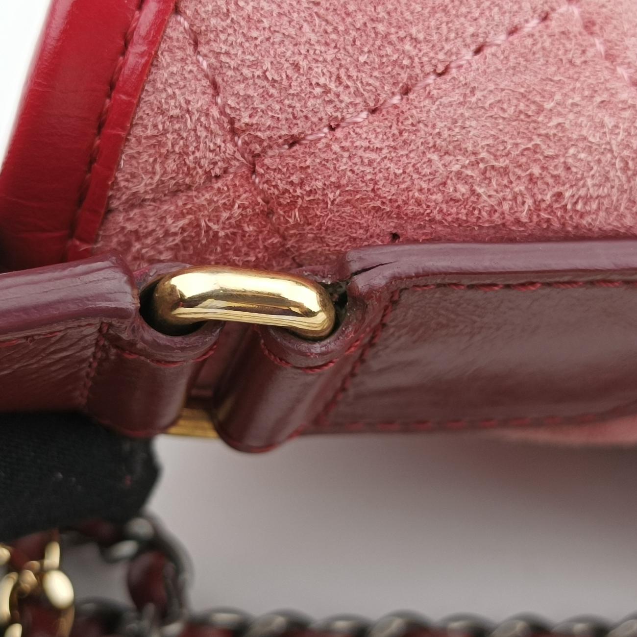 Secondhand Chanel GABRIELLE Red Suede × leather A91810 shoulderbag | stylenewstar