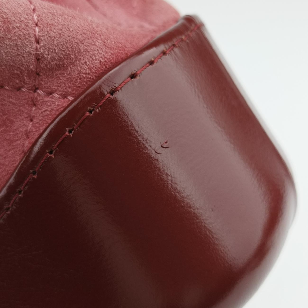 Secondhand Chanel GABRIELLE Red Suede × leather A91810 shoulderbag | stylenewstar