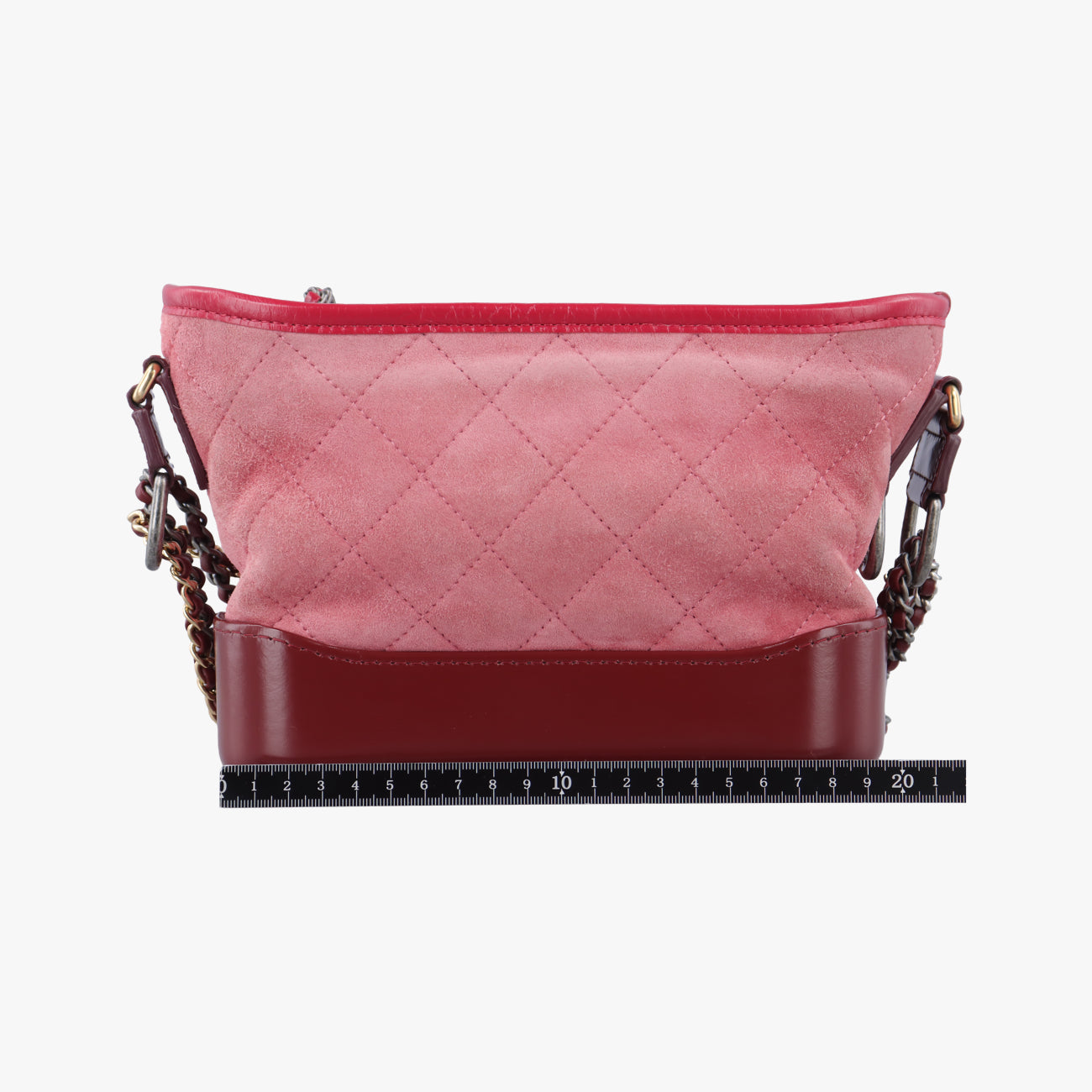 Secondhand Chanel GABRIELLE Red Suede × leather A91810 shoulderbag | stylenewstar