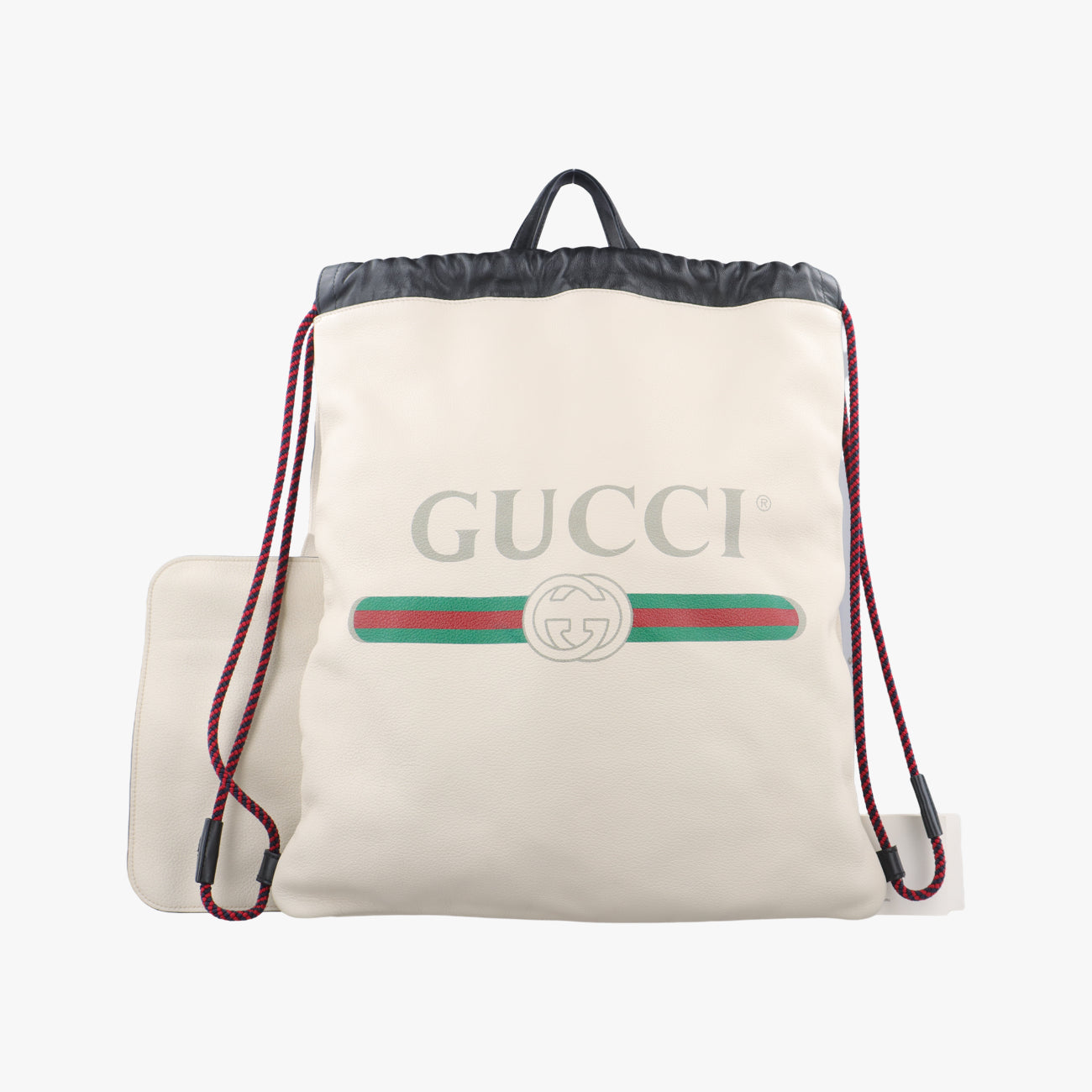 Vintage Gucci Gucci print White Leather 516639 backpack/rucksack | stylenewstar