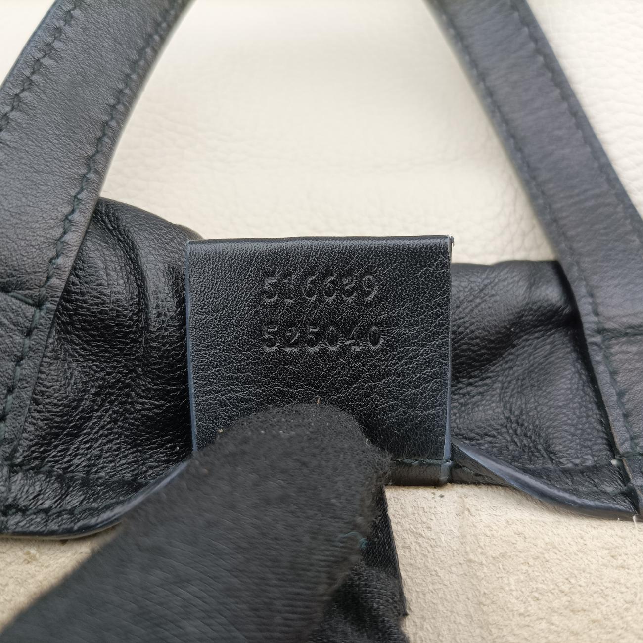 Vintage Gucci Gucci print White Leather 516639 backpack/rucksack | stylenewstar