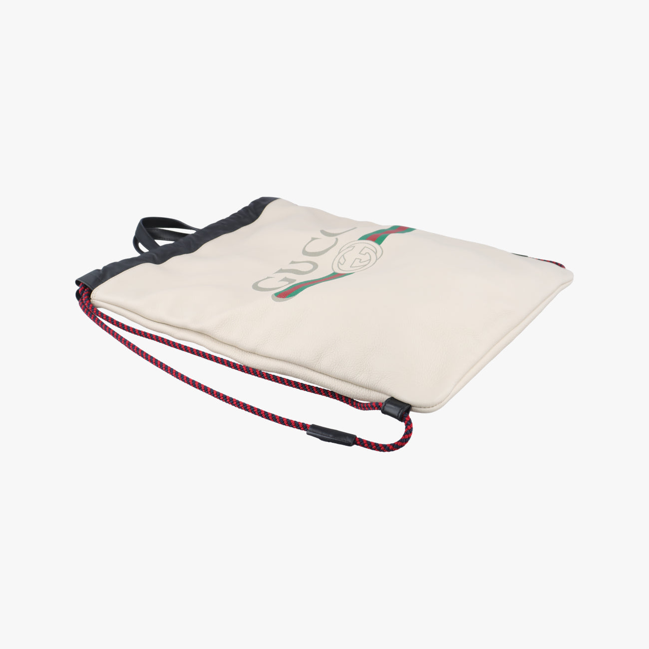 Vintage Gucci Gucci print White Leather 516639 backpack/rucksack | stylenewstar