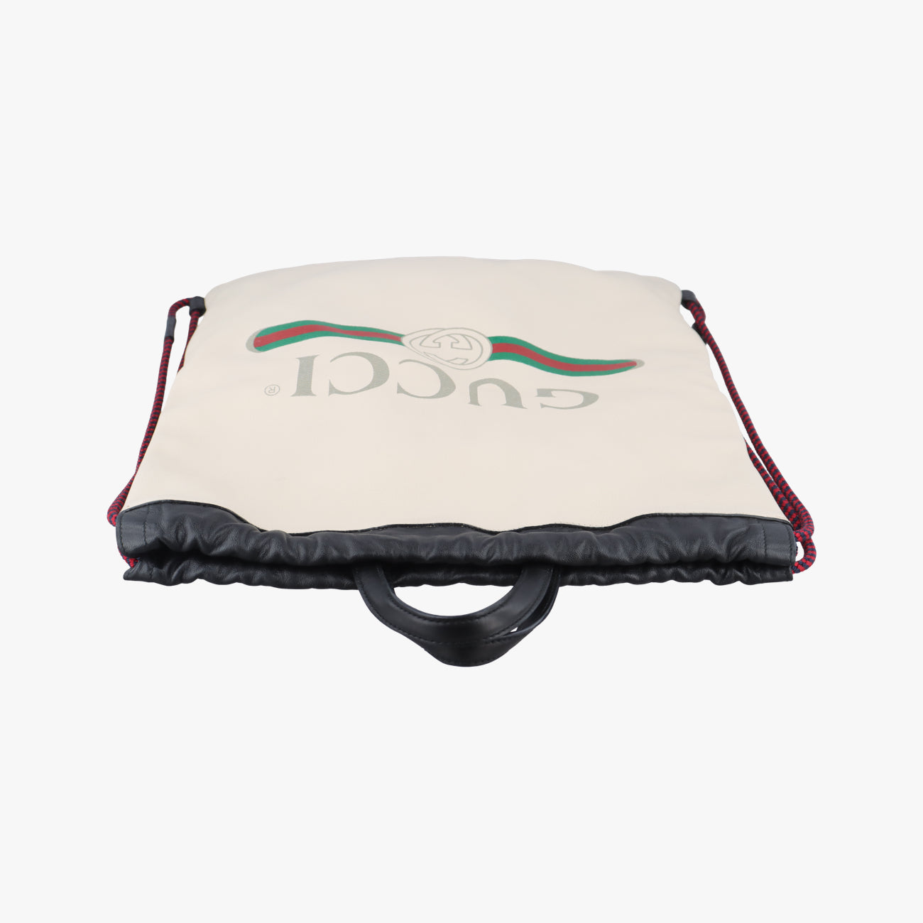 Vintage Gucci Gucci print White Leather 516639 backpack/rucksack | stylenewstar