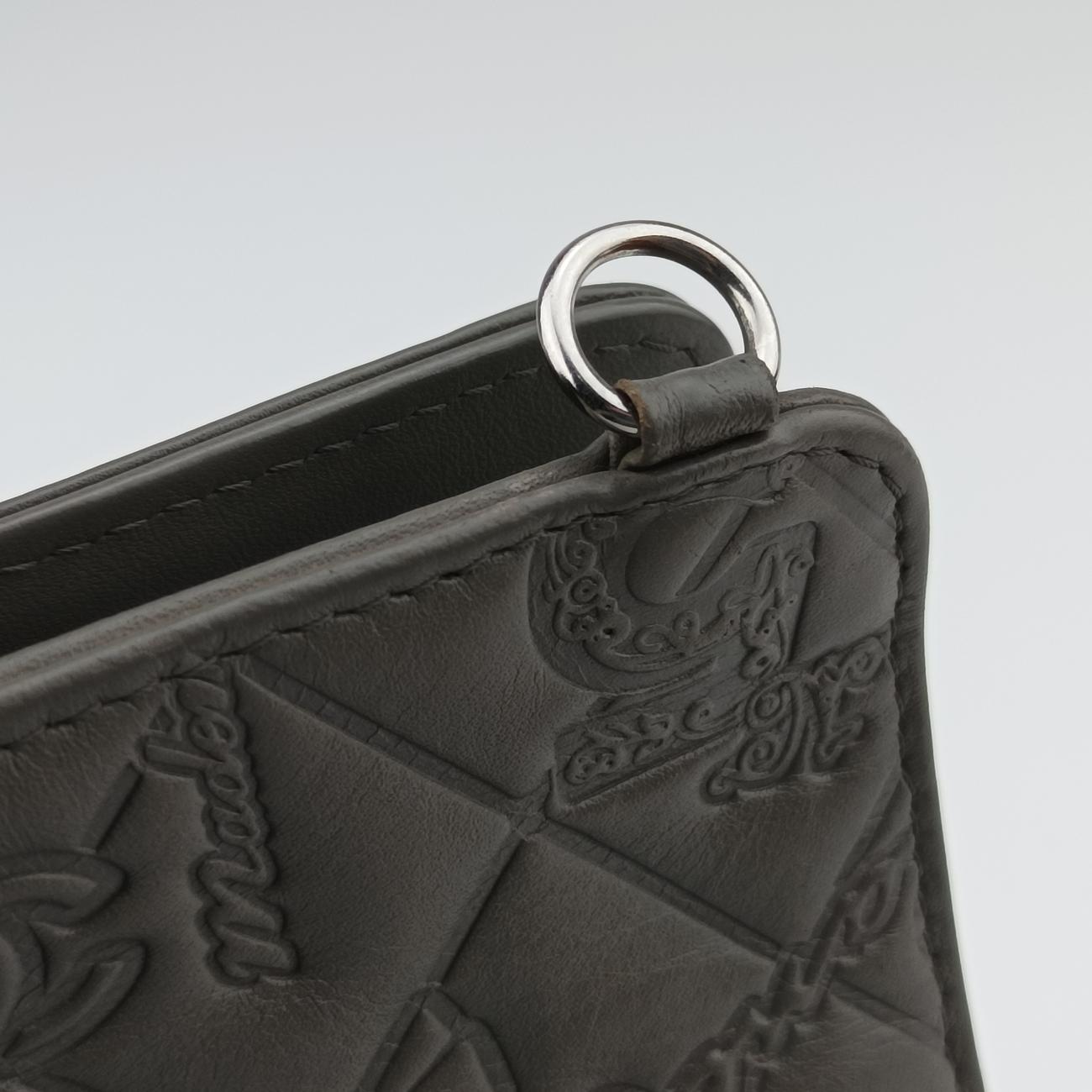 Pre-owned Chanel Iconic Matelasse Grey leather A37156 shoulderbag | stylenewstar