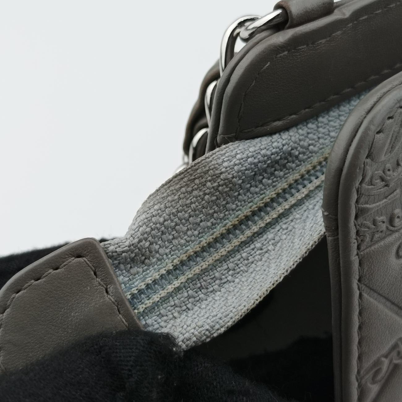 Pre-owned Chanel Iconic Matelasse Grey leather A37156 shoulderbag | stylenewstar