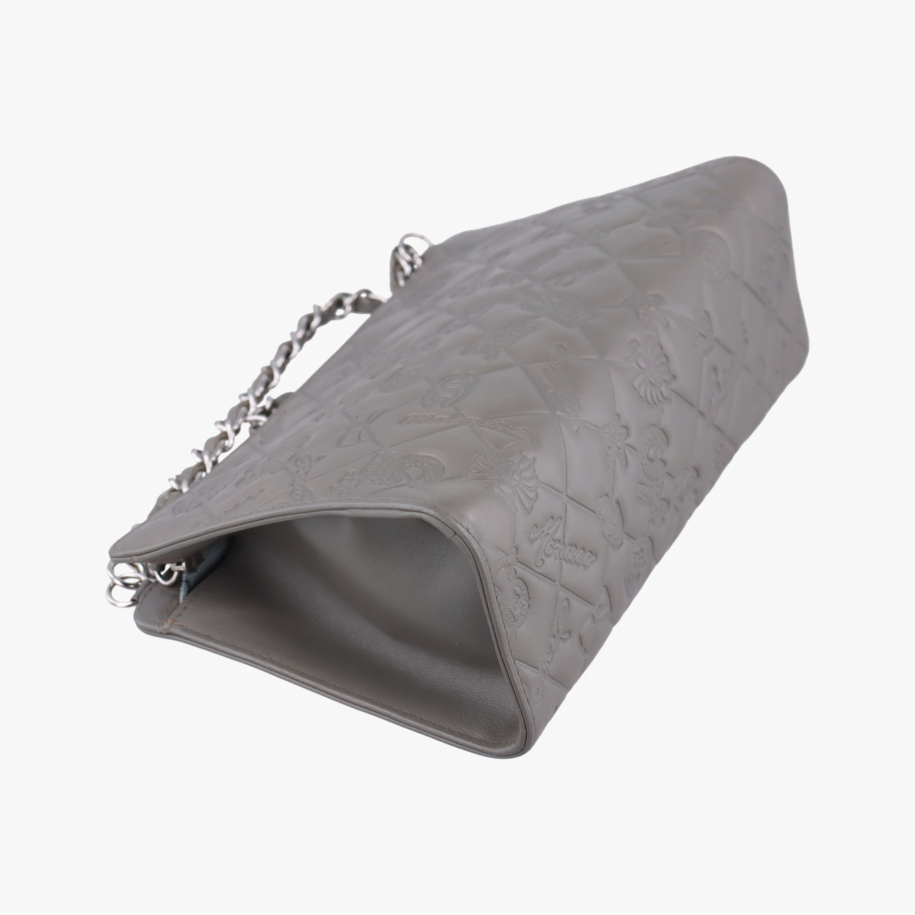 Pre-owned Chanel Iconic Matelasse Grey leather A37156 shoulderbag | stylenewstar