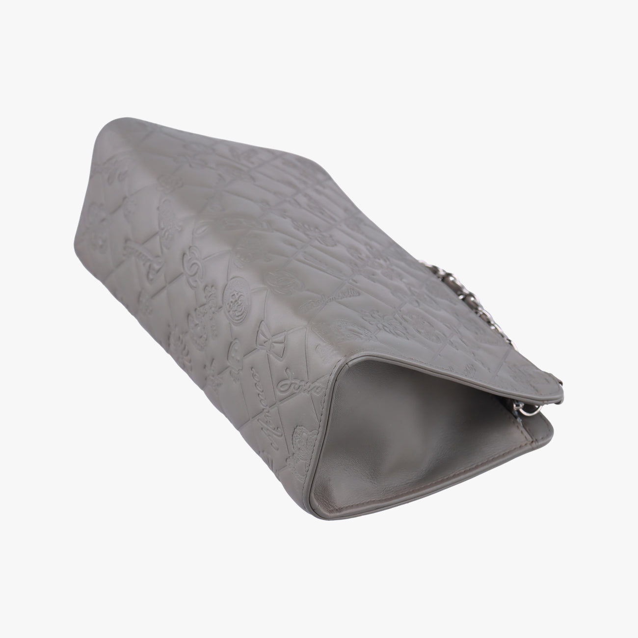 Pre-owned Chanel Iconic Matelasse Grey leather A37156 shoulderbag | stylenewstar