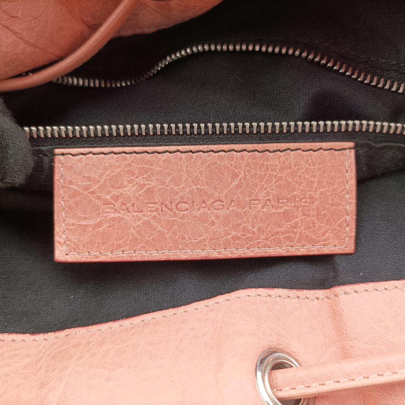 Pre-owned Balenciaga Pompon Pink Lambskin  shoulderbag | stylenewstar